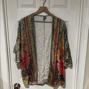 Women’s Floral Kimono Cardigan, One Size